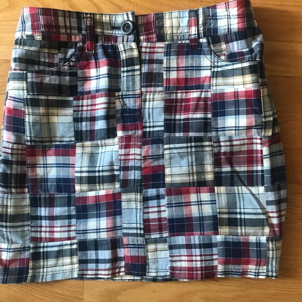 Ann Taylor Loft plaid mini skirt